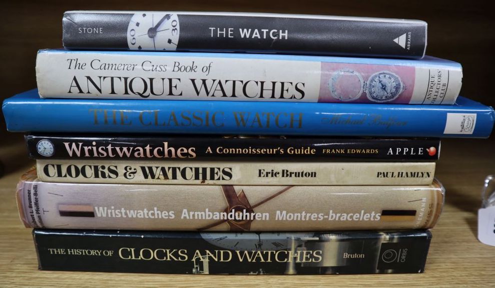 Clocks and watches, seven reference books